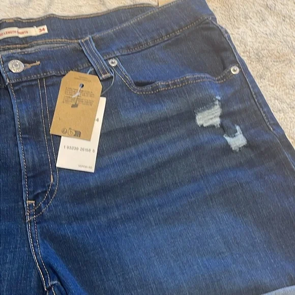 Levi's MID-LENGTH  Blue Jean Shorts - 34 - Picture 6 of 10